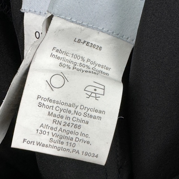 Alfred Angelo Size 6 Small Black Satin One Shoulder Pleated Cocktail Dress - Picture 4 of 7